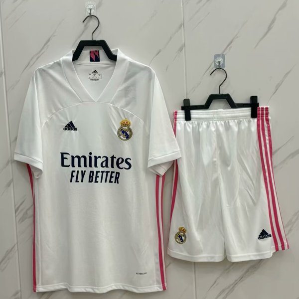 Retro Real Madrid  Kits Suit  Home  1:1 Quality Soccer Jersey 2020-2021