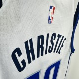 Mavericks  City #00 CHRISTE white NBA Jerseys  2025