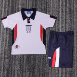Retro England  home Kids 1:1 Quality Soccer Jersey  1998