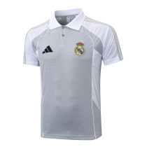Real Madrid  Polo Fans White 1:1 Quality Soccer Jersey  25-26