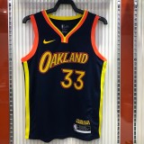 Golden State Warriors  V-neck Black City  Edition #33 WISEMAN 1:1 Quality NBA Season Jerseys 2021