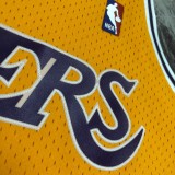 Los Angeles Lakers Retro Kobe #24 BRYANT Mitchell & Ness 2007-08 Gold Hardwood Classics Swingman Jersey