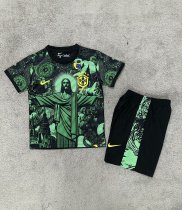 Brazil Special Edition Kids 1:1 Quality Soccer Jersey 25-26