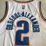 Oklahoma City Thunder White  #2 GILGEOUS-ALEXANDER  1:1 Quality NBA Jerseys