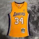 Lakers O`NEAL # 34 Yellow NBA Jerseys 24-25
