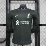 Liverpool away Long Sleeve  player  1:1 Quality Soccer Jersey   24-25