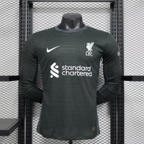 Liverpool away Long Sleeve  player  1:1 Quality Soccer Jersey   24-25
