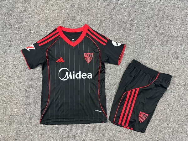 Sevilla Third kids  1:1 Quality Soccer Jersey  25-26