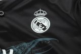 Retro Real Madrid Third Away Kids  Black Long Sleeve  1:1 Quality Soccer Jersey    2014-2015