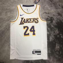 Los Angeles Lakers Kobe #24 BRYANT White Gold Association Edition Swingman NBA Jerseys 2023