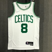Retro Boston Celtics 75 Year White #8 WALKER 1:1 Quality NBA Jerseys
