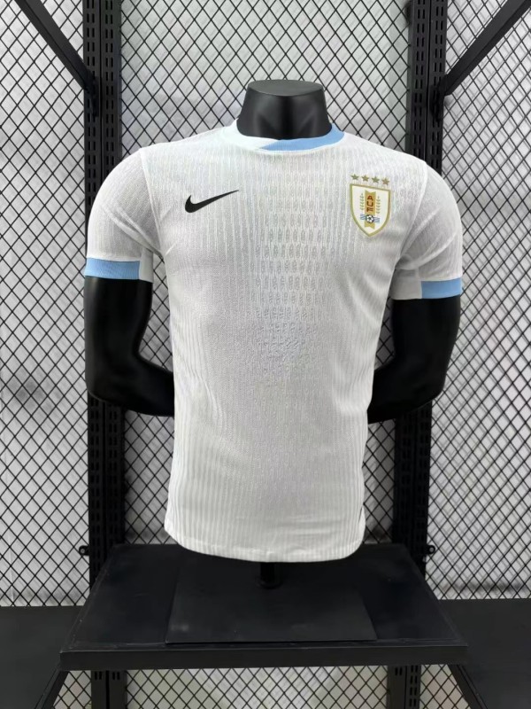 Uruguay away Player  1:1 Quality Soccer Jersey   24-25