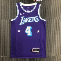 Los Angeles Lakers City Edition 75 Year  Prople #4 RONDO 1:1 Quality NBA Season Jerseys 2022