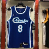 Los Angeles Lakers Kobe #8 BRYANT  Blue Retro  Latin NBA Jersey