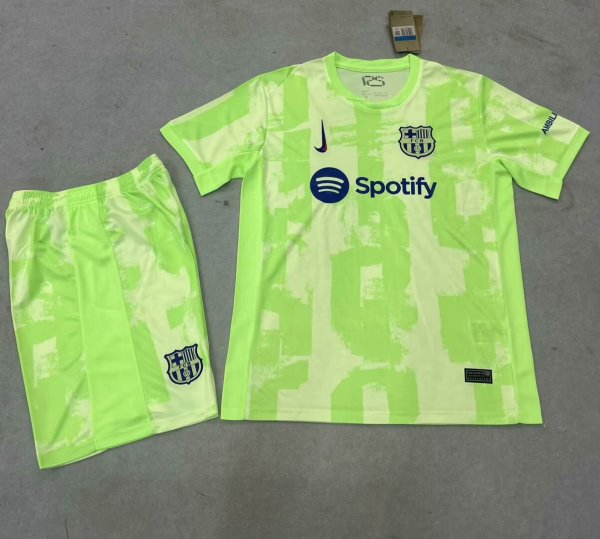 Barcelona Third Away With Pants Sets  Fans  1:1 Quality Soccer Jersey 24-25