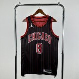 Chicago Bulls JORDAN Black  #8 LAVINE 1:1 Quality NBA Jerseys  2026