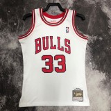 Chicago Bulls White #33 PIPPEN 1:1 Quality NBA  Season Jerseys  1998