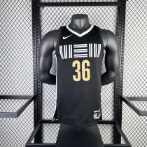 Memphis Grizzlies City Edition Black #36 SMART 1:1 Quality NBA Jerseys 2024
