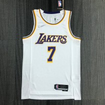 Los Angeles Lakers  75 Year  White #7 ANTHONY  1:1 Quality NBA Season Jerseys 2022