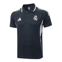 Real Madrid  Polo Fans Grey 1:1 Quality Soccer Jersey  25-26