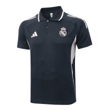 Real Madrid  Polo Fans Grey 1:1 Quality Soccer Jersey  25-26