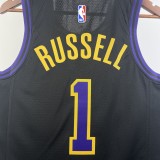 Los Angeles Lakers City Edition  Black  #1 RUSSELL 1:1 Quality NBA Season Jerseys  2026