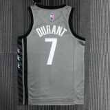 Brooklyn Nets Grey #7 DURANT 1:1 Quality NBA  Season Jerseys 75 Year