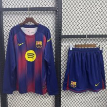 Barcelona  Home Long With Pants Sets fans 1:1 Quality Soccer Jersey 25-26