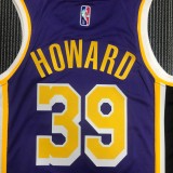 Los Angeles Lakers 75 Year Pruple #39 HOWARD 1:1 Quality NBA Season Jerseys