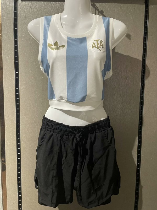 Argentina  home  women vest   fans  1:1 Quality Soccer Jersey  25-26