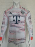 Bayern Munich Away Long Sleeves Player 1:1  Quality Soccer Jersey  25-26