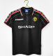 Retro Manchester united away blaCK 1:1 Quality Soccer Jersey   1998