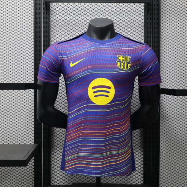 Barcelona  Pre match Uniform Player  1:1 Quality Soccer Jersey 25-26