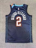 Oklahoma City Thunder  City Edition  bLUE #2 GILGEOUS-ALEXANDER NBA Jerseys  25-26