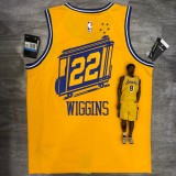 Golden State Warriors Yellow Tram City Edition #22 WIGGINS 1:1 Quality NBA Season Jerseys 2021