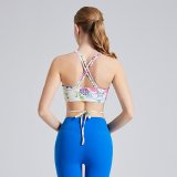 yoga clothes  China-Chic blue and white printing/glass blue printing/national green printing suit
