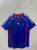 Retro France Home fans  1:1 Quality Soccer Jersey   2006