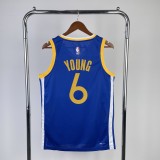 Golden State Warriors  V-neck blue #6 YOUNG 1:1 Quality NBA Season Jerseys 2023