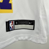 Los Angeles Lakers kids  white #77 DBNCIC NBA Jerseys  2023