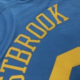 Los Angeles Lakers  Round Neck  MPLS  Blue #0 WESTBROOK  1:1 Quality NBA Season Jerseys