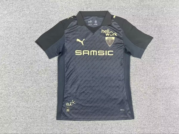 Stade Rennais 125 Year Commemorative Special Edition Black Fans  1:1 Quality Soccer Jersey 25-26