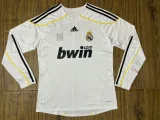 Retro Real Madrid long Home  1:1 Quality Soccer Jersey    2009-2010