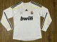 Retro Real Madrid long Home  1:1 Quality Soccer Jersey    2009-2010