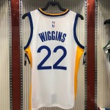 Golden State Warriors White V-Neck  #22  WINGGINS 1:1 Quality NBA Season Jerseys 2020