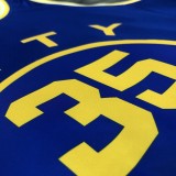 Golden State Warriors Blue Tram City Edition #35 DURANT 1:1 Quality NBA Season Jerseys 2021