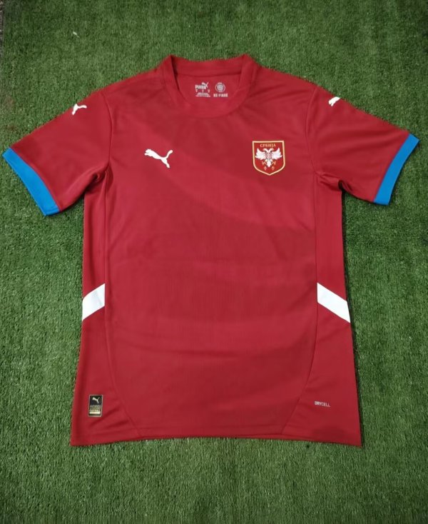 Serbia home Fans 1:1 Quality Soccer Jersey  24-25