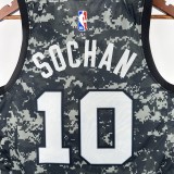 San Antonio Spurs camouflage #10 SOCHAN 1:1 Quality NBA  Season Jerseys