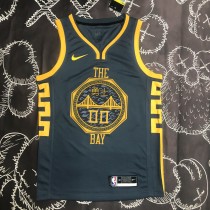 Golden State Warriors Grey Retro  #00 KUMINGA 1:1 Quality NBA Season Jerseys 2018