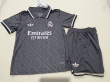 Real Madrid third away kids 1:1 Quality Soccer Jersey  24-25