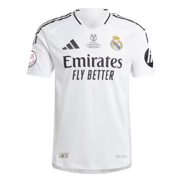 Real Madrid  Home Copa del Rey champion final version  Player  1:1 Quality Soccer Jersey  24-25